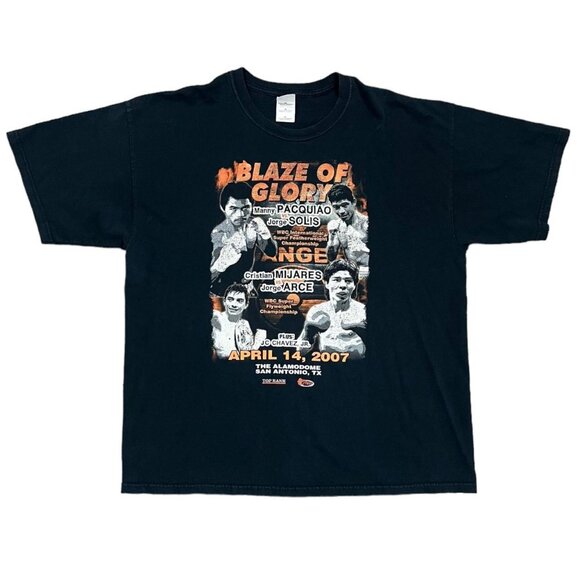 Vintage 2007 Manny Pacquiao Vs Jorge Solis Boxing T-shirt - Picture 1 of 4